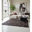 Ver imagem 1 de Tapete de Couro Quadriculado 2,00 X 1,50 M Café Escuro