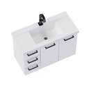 Ver imagem 7 de Gabinete para Banheiro em Aço 3 Gavetas 81cm Damasco Branco