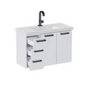 Ver imagem 6 de Gabinete para Banheiro em Aço 3 Gavetas 81cm Damasco 