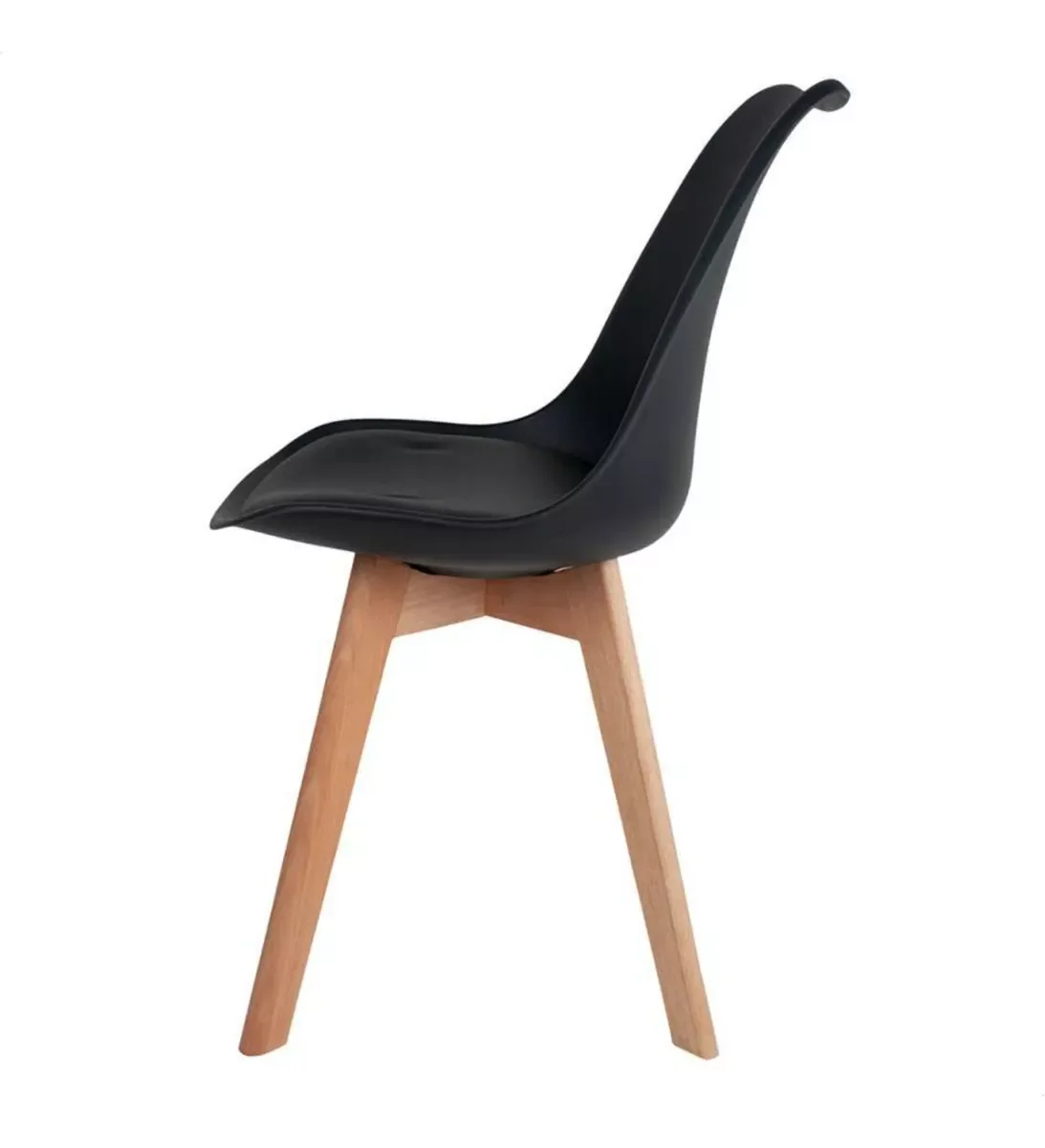 Ver imagem 5 de Conjunto Mesa de Jantar Sala Cozinha Eiffel 90cm com 4 Cadeiras Leda Sala Cozinha Cor Preto