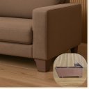Ver imagem 4 de Pes de Sofa Tipo Cantoneira Marrom Kit 06 Pes com Parafusos