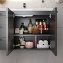 Ver mais imagens de Gabinete para Banheiro em Aço 3 Gavetas 81cm Damasco