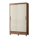 Ver imagem 2 de Guarda-roupa Solteiro Fit 2 Portas 2 Gavetas Jequitiba/off White - Santos Andirá