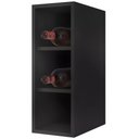 Ver imagem 3 de Nicho Aéreo Adega Garrafeiro 20cm com 3 Divisórias Lizze M05 Preto - Inoviza