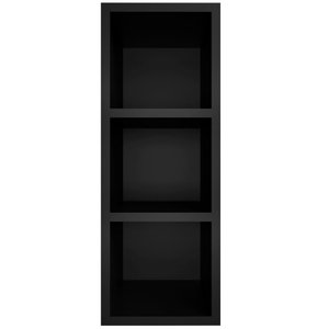 Nicho Aéreo Adega Garrafeiro 20cm com 3 Divisórias Lizze M05 Preto - Inoviza