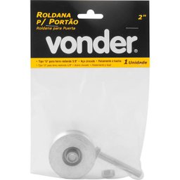 Roldana para Portão 2" Tipo U Aço Zincado R.Bucha - Vonder - 3