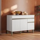 Ver imagem 6 de Balcao com Tampo 3 Portas 1 Gaveta 120 Cm Line Supremo Ktp