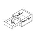 Ver imagem 3 de Gaveta Metálica Alta (30kg) 175x500mm Invisa Slim Soft Close Antracito Hafele 01 Conjunto