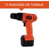 Parafusadeira Furadeira Black Decker Bivolt Cd121k100 + Kit - 3
