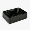 Cuba de Apoio Mármore Sintético Prisma Preto Fosco Móveis Bosi - 4