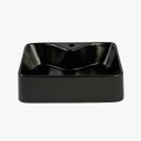 Ver imagem 2 de Cuba de Apoio Mármore Sintético Prisma Preto Fosco Móveis Bosi