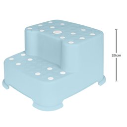 Degrau Duplo Antiderrapante Azul Buba 18019 - 4