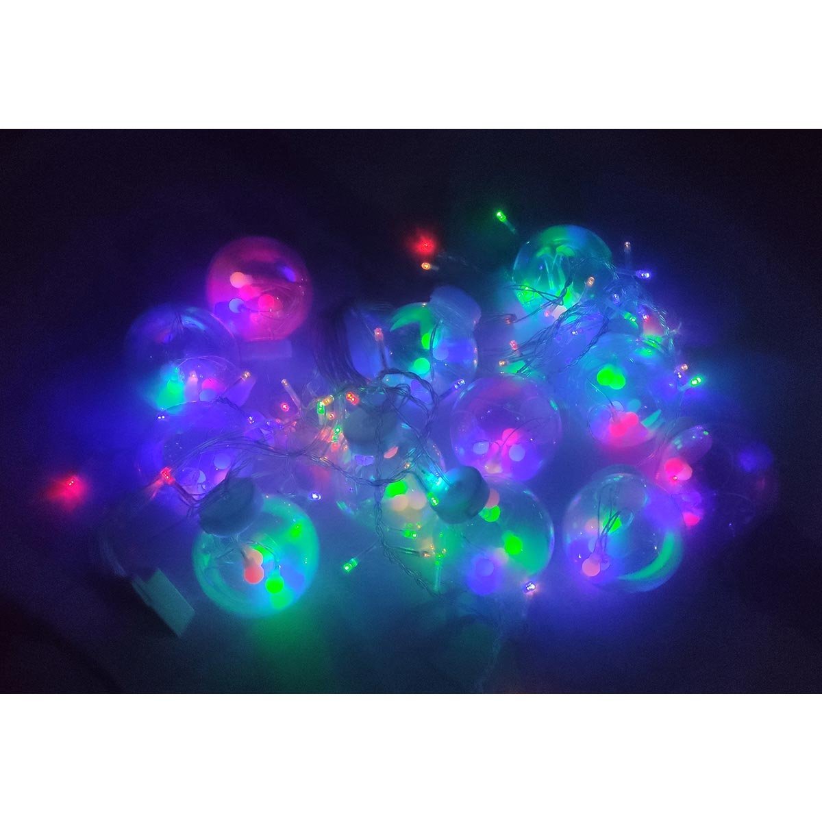 Pisca Pisca Natal 12 Bolas Super Led 3 Metros Controle 8 Modos Iluminaçao Natalino Arvore de Natal D - 4