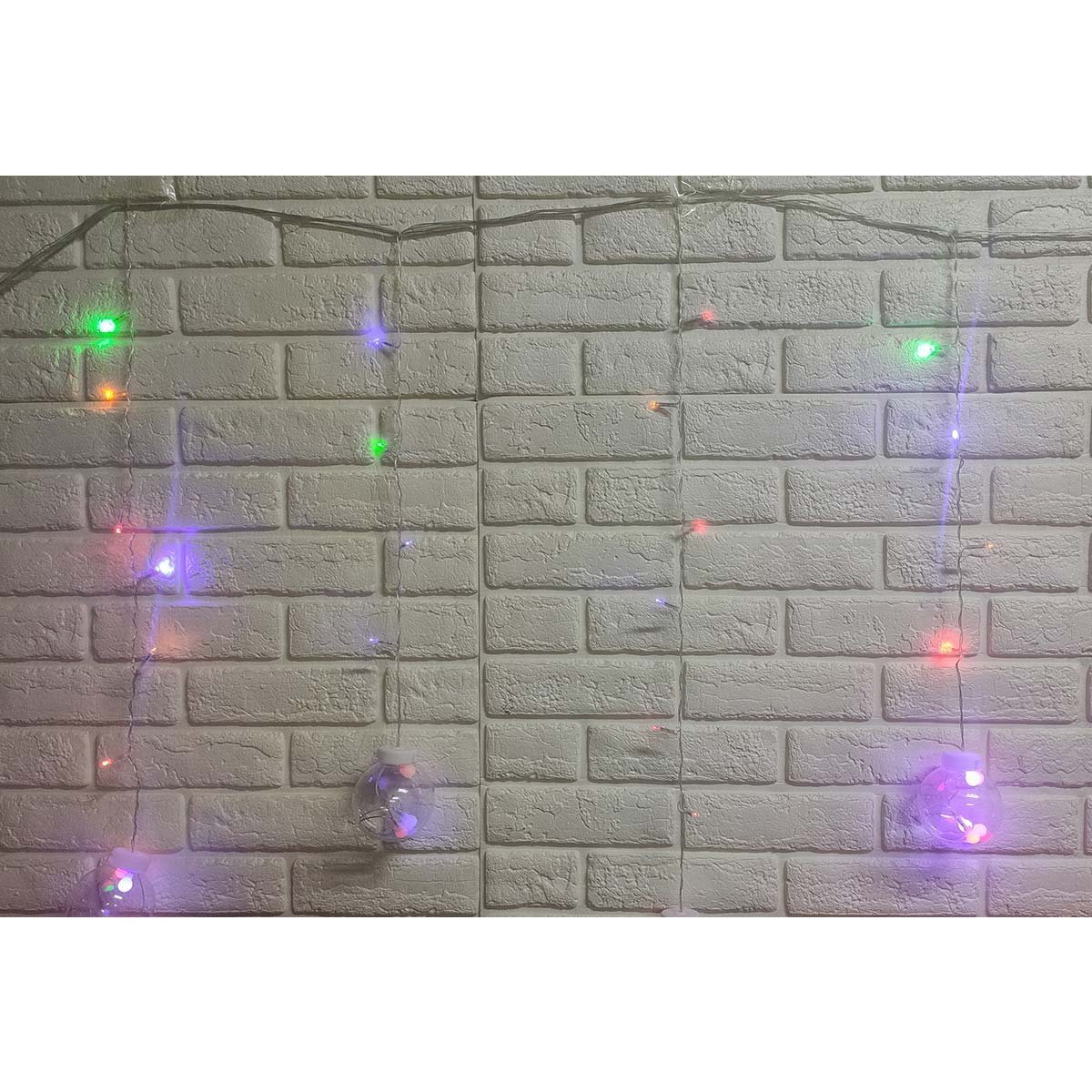 Pisca Pisca Natal 12 Bolas Super Led 3 Metros Controle 8 Modos Iluminaçao Natalino Arvore de Natal D - 11