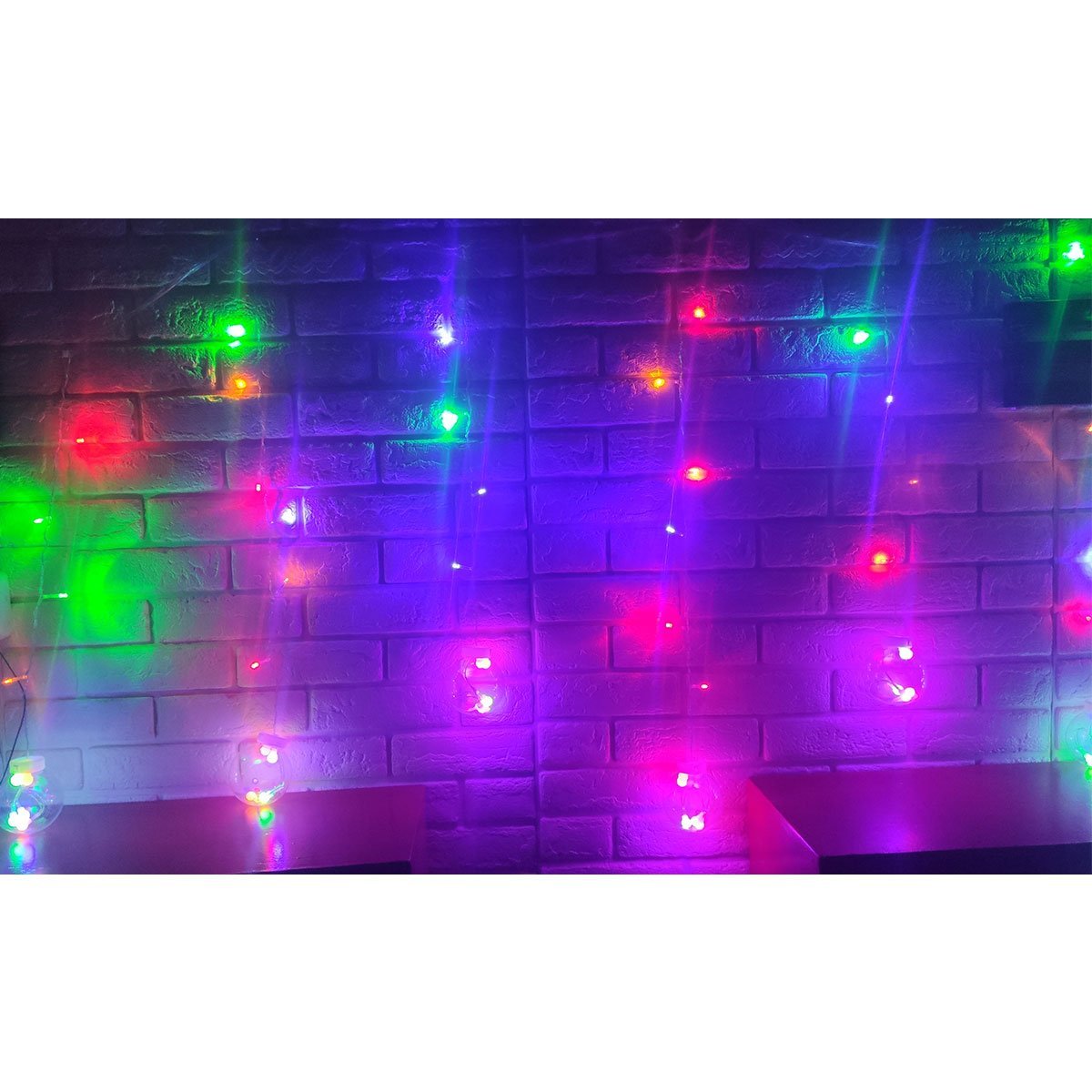 Pisca Pisca Natal 12 Bolas Super Led 3 Metros Controle 8 Modos Iluminaçao Natalino Arvore de Natal D - 2