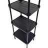 3 Estantes de Plástico Modular Multiuso 4 Prateleiras 1 Torre Preta Montável 52 Kg Qualyplas - 4