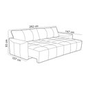 Ver imagem 4 de Sofá Retrátil Reclinável para Sala 4 Lugares 262cm Merano L06 Couro Fendi - Lyam Decor