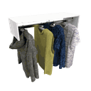 Ver imagem 1 de CABIDEIRO ROUPAS, CLOSET ARARA LOJA M31.2020.B MUNDI MOVEIS Preto