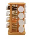 Ver imagem 2 de Porta Temperos Bambu Giratório com 16 Frascos de Vidro