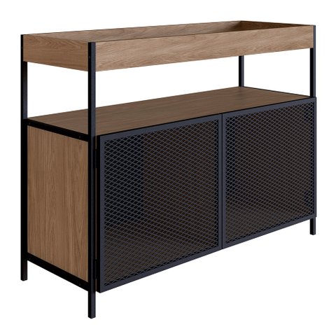 Buffet Bar New Hanover e Preto 100 cm - D’Rossi
