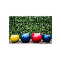 Vaso decorativo em fibra de vidro - Oval Menor - - 2