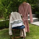 Ver imagem 7 de Roupão Luxo Microfibra Macio Mangas Longas Toque Suave