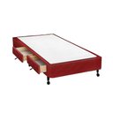 Ver imagem 1 de Cama Box Base c/Gavetas Solteiro Poli Tecido Wine (78x27-c/2 Gavs) - Castor