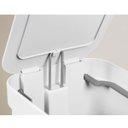 Ver imagem 3 de Kit 2 Lixeiras de Pedal com Aro Interno 6 Litros para Banheiro Polipropileno Trium Branco