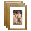 Ver imagem 1 de Kit 3 Porta Retrato 21x15 Quadro Paspatur Branco Fotos 15x10