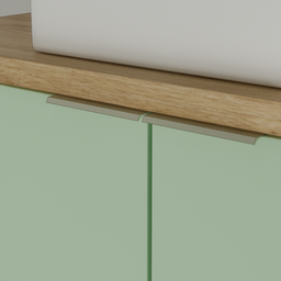 Gabinete Nature 75cm Estilare Gab4011 Carvalho/verde - 3
