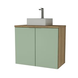 Gabinete Nature 75cm Estilare Gab4011 Carvalho/verde - 2