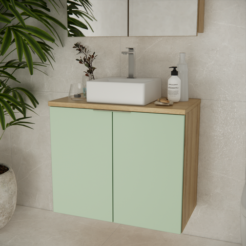 Gabinete Nature 75cm Estilare Gab4011 Carvalho/verde