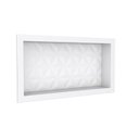 Ver imagem 2 de Nicho para Banheiro em Mármore Sintético Texturizado 60x30 Branco