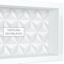 Ver imagem 4 de Nicho para Banheiro em Mármore Sintético Texturizado 60x30 