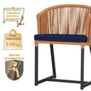 Ver imagem 4 de Mesa com 4 Cadeiras e Noronha Estofado 10 Trama Original Terra Cota