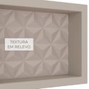 Ver imagem 4 de Nicho para Banheiro em Mármore Sintético Texturizado 60x30cm 