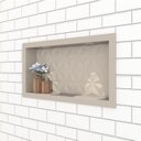 Ver imagem 1 de Nicho para Banheiro em Mármore Sintético Texturizado 60x30cm 