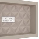 Ver imagem 4 de Nicho para Banheiro em Mármore Sintético Texturizado 60x30cm Bege