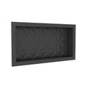 Ver imagem 2 de Nicho para Banheiro em Mármore Sintético Texturizado 60x30cm Preto