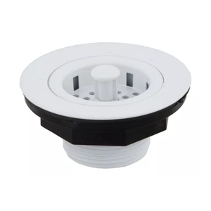 Válvula Americana 3.1/2 Pia Cozinha C/ Cestinha Abs Branco