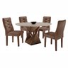 Conjunto Mesa Redonda com 4 Cadeiras Tampo MDF Barcelona Yescasa - 14