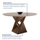 Ver imagem 3 de Conjunto Mesa Redonda com 4 Cadeiras Tampo MDF Barcelona Yescasa