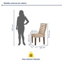 Ver imagem 6 de Conjunto Mesa Redonda com 4 Cadeiras Tampo MDF Barcelona Yescasa Chocolate/Off White/Suede Pena