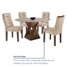 Conjunto Mesa Redonda com 4 Cadeiras Tampo MDF Barcelona Yescasa - 4