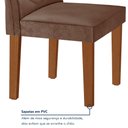 Ver mais imagens de Conjunto Mesa Redonda com 4 Cadeiras Tampo MDF Barcelona Yescasa