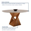 Ver imagem 4 de Conjunto Mesa Redonda com 4 Cadeiras Tampo MDF Barcelona Yescasa