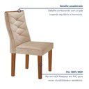 Ver imagem 5 de Conjunto Mesa Redonda com 4 Cadeiras Tampo MDF Barcelona Yescasa