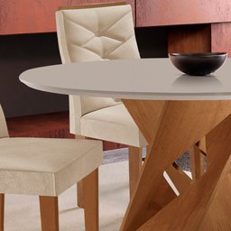 Conjunto Mesa Redonda com 4 Cadeiras Tampo MDF Barcelona Yescasa - 12 Conjunto Mesa Redonda com 4 Cadeiras Tampo MDF Barcelona Yescasa - 12