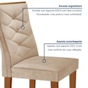Ver imagem 7 de Conjunto Mesa Redonda com 4 Cadeiras Tampo MDF Barcelona Yescasa