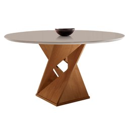 Conjunto Mesa Redonda com 4 Cadeiras Tampo MDF Barcelona Yescasa - 13 Conjunto Mesa Redonda com 4 Cadeiras Tampo MDF Barcelona Yescasa - 13